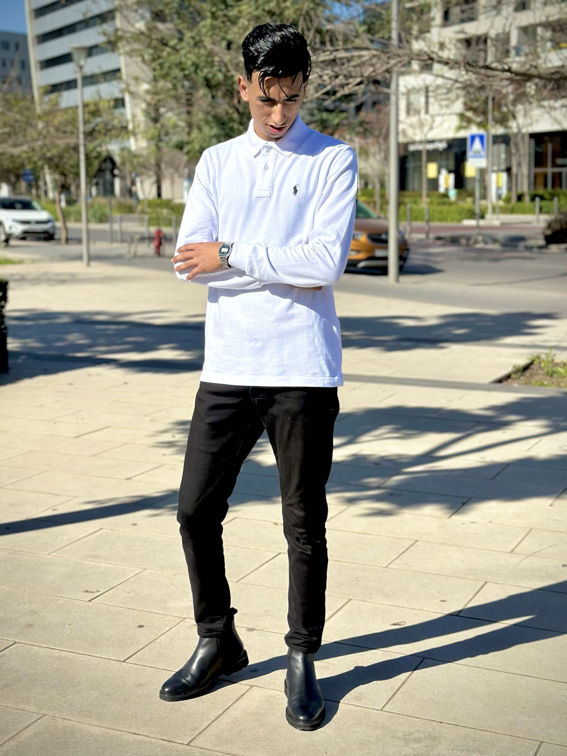 img_4047 polo homme classique blanc