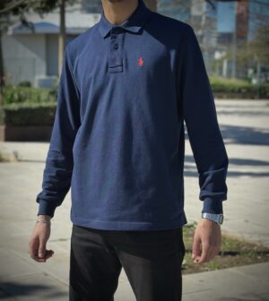 polo homme classique bleu marine